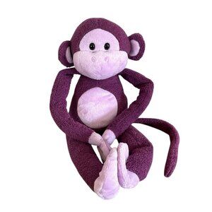 Circo Purple Monkey Plush Stuffed Animal 16" RARE Hook Loop Hugs 2012